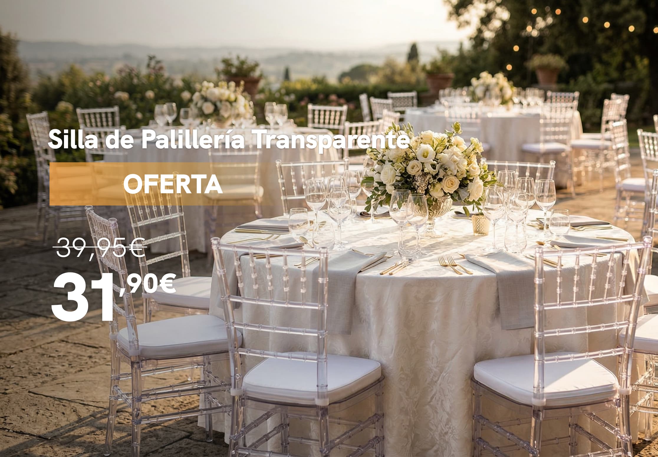 Oferta silla paliller&iacute;a transparente